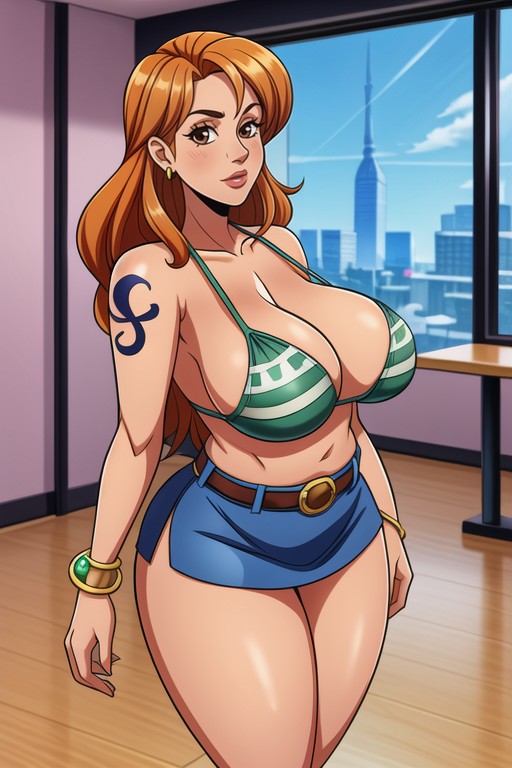 Nami (one Piece), Lots Of Cleavage, Front View AI Porn