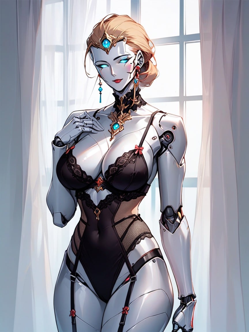 Robotic Limbs, Lingerie, Robot WomanAIポルノ