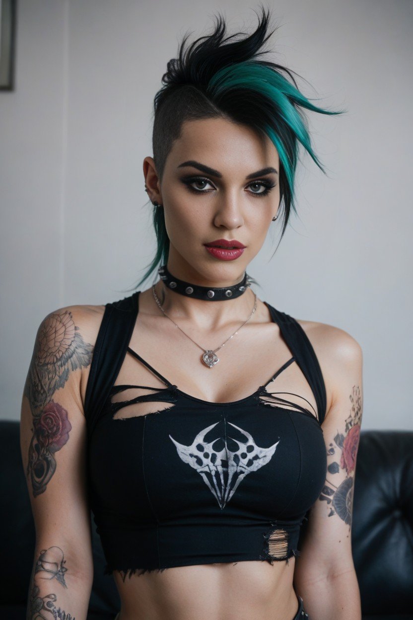 Big Lips, Punk Tattoos, Punk ClothesPorno IA transsexuelle