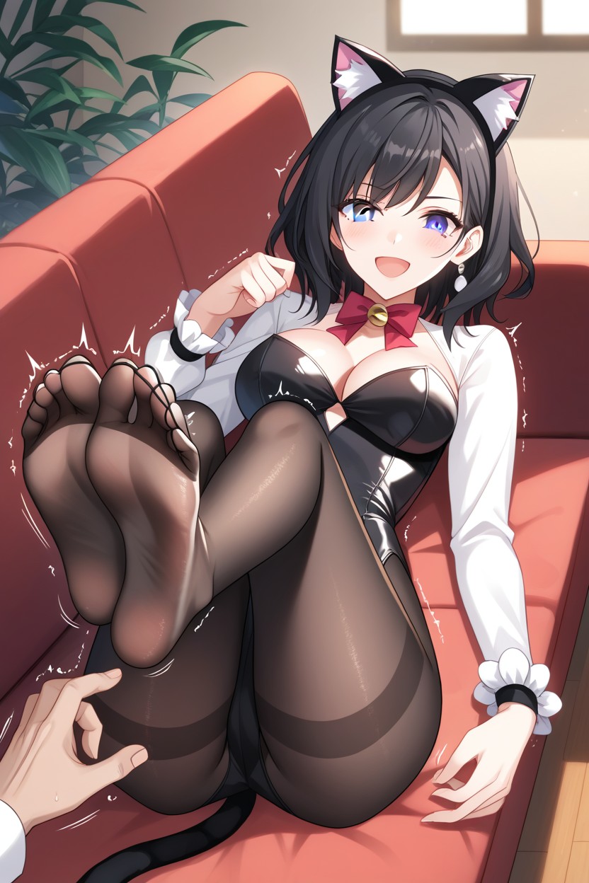 Evening, Gray Eyes, Trembling Shaking Hentai AI Porn