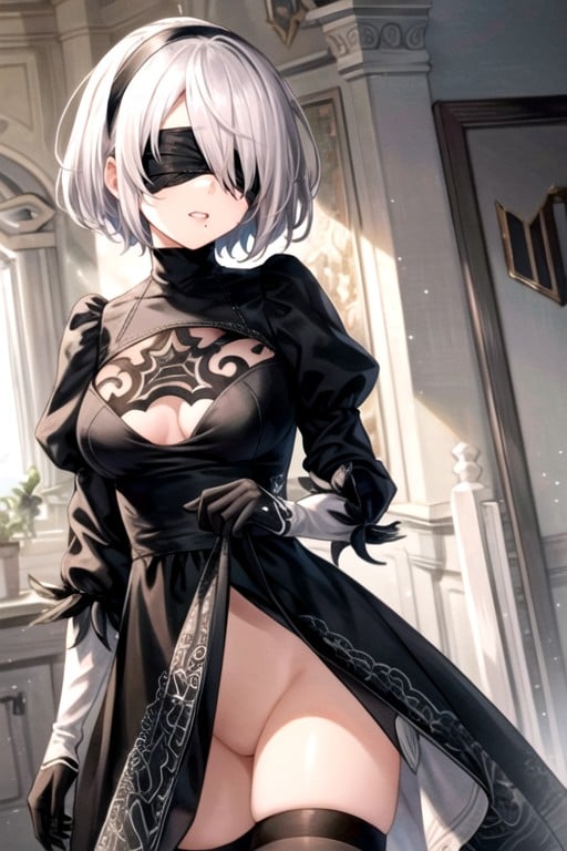 脫衣, Yorha 2號b型 (尼爾：自動人形)人妖AI色情