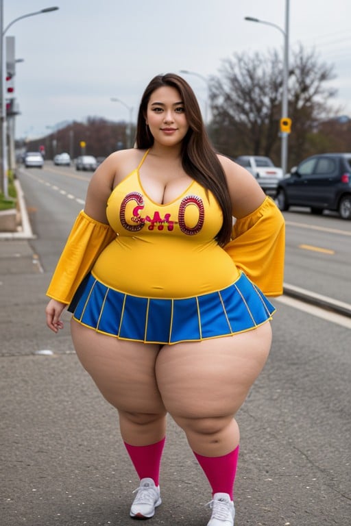 Ssbbw, Cheerleader, Sein MassifPorno IA