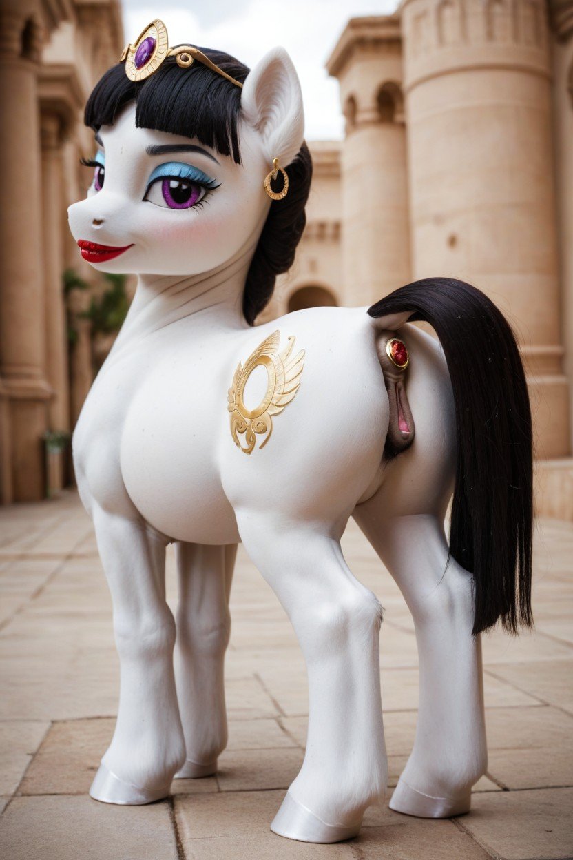 Large Pony, 야외, Butt Plug쉬메일 AI 포르노