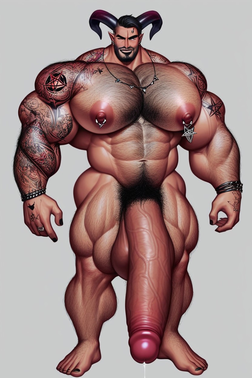 Huge Fake Breasts, Hyper Penis, Male Porno gay IA