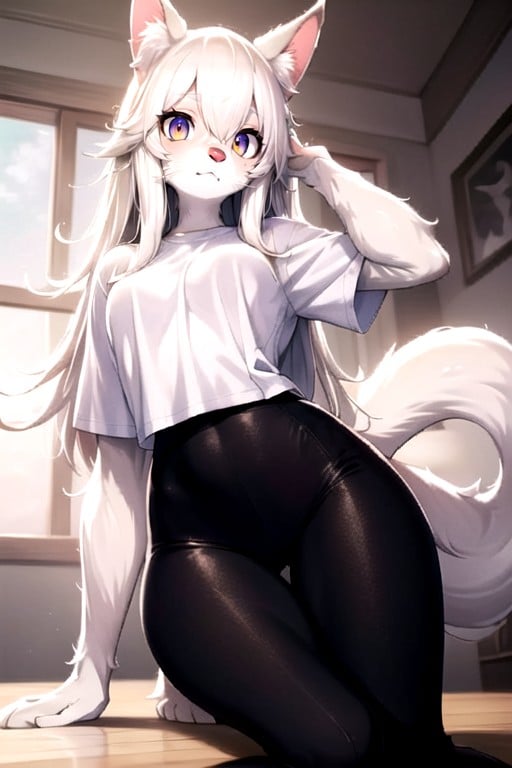 Pantalones De Yoga, Camiseta De Talla Grande, FurryPorno AI Hentai