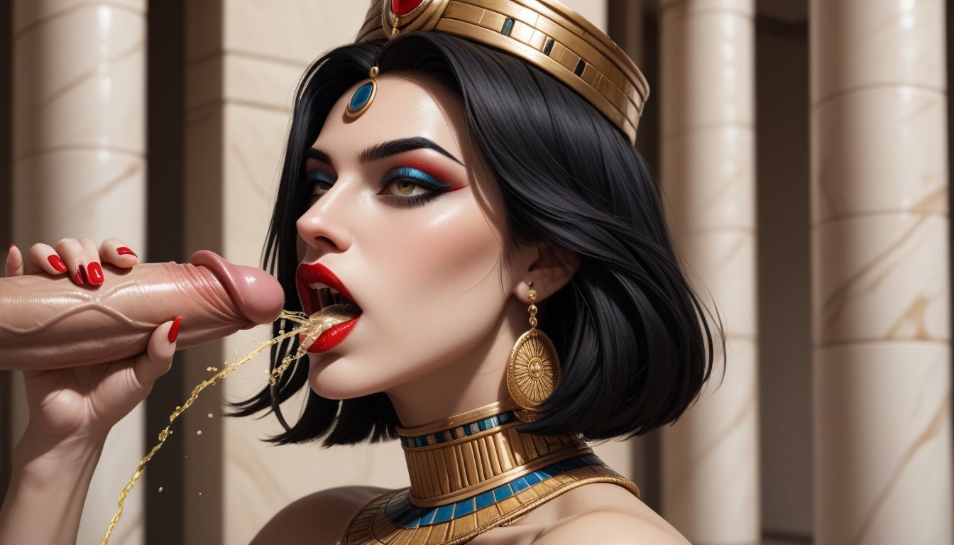 Cleopatra, Pissing Into Mouth, Open MouthPorno AI