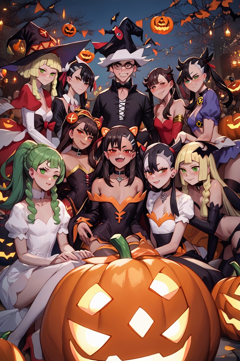 Tatsumaki, Megumin, LilliepokemonAI 포르노