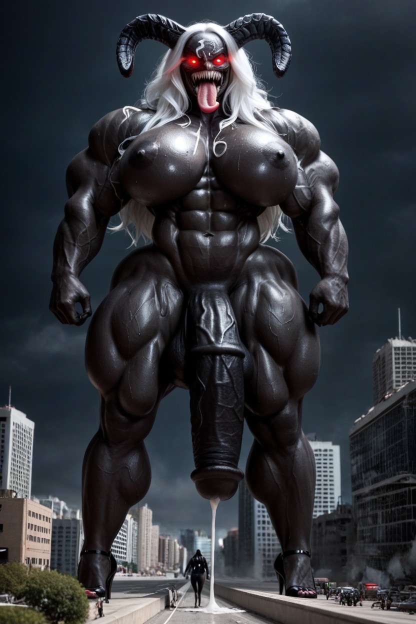 Massive Muscle Delts, Venom Futanari, After Sex Shemale AI Porn
