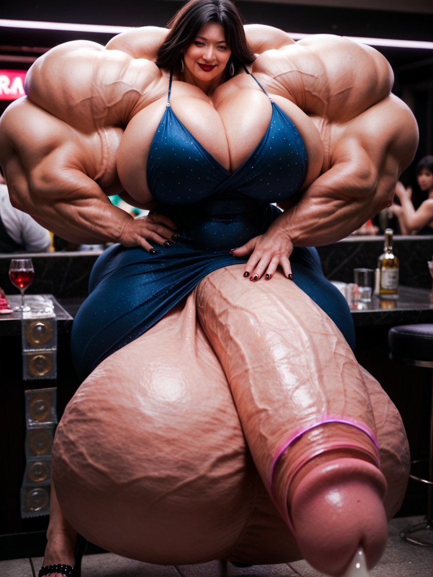 Heels, Hyper Gigantic Huge Penis, Mucha Gente Alrededor Porno shemale IA