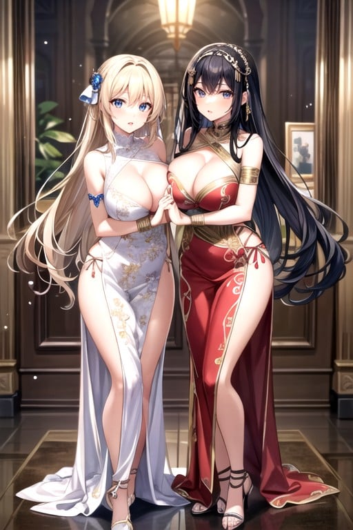 Blonde Hair, Cleopatra, Full Body Hentai AI Porn