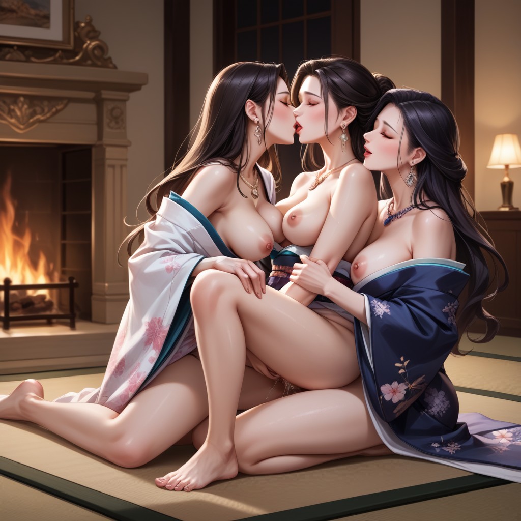 Orgasm, Necklace, Futa Hentai AI Porn