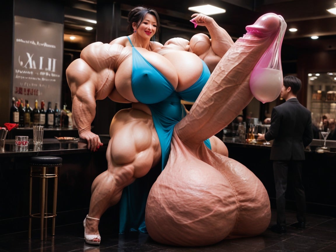 흥분한 얼굴, Hyper Gigantic Massive Testicles, Hyper Gigantic Testicles쉬메일 AI 포르노