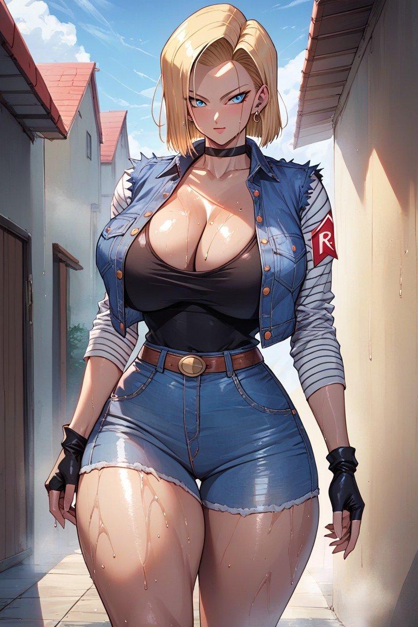 Curvy, Round Thighs, Massive BreastsAI黃片