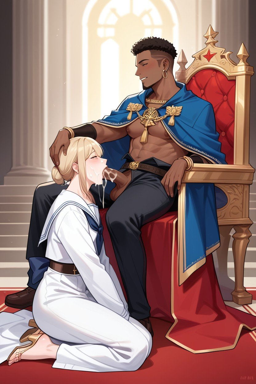 フルボディ, Gay African-american Male Sitting On A Gold Throne, ケープAIポルノ