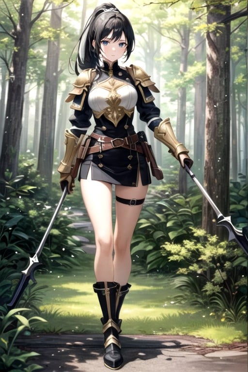 Full Body, Forest, Armor AI Porn