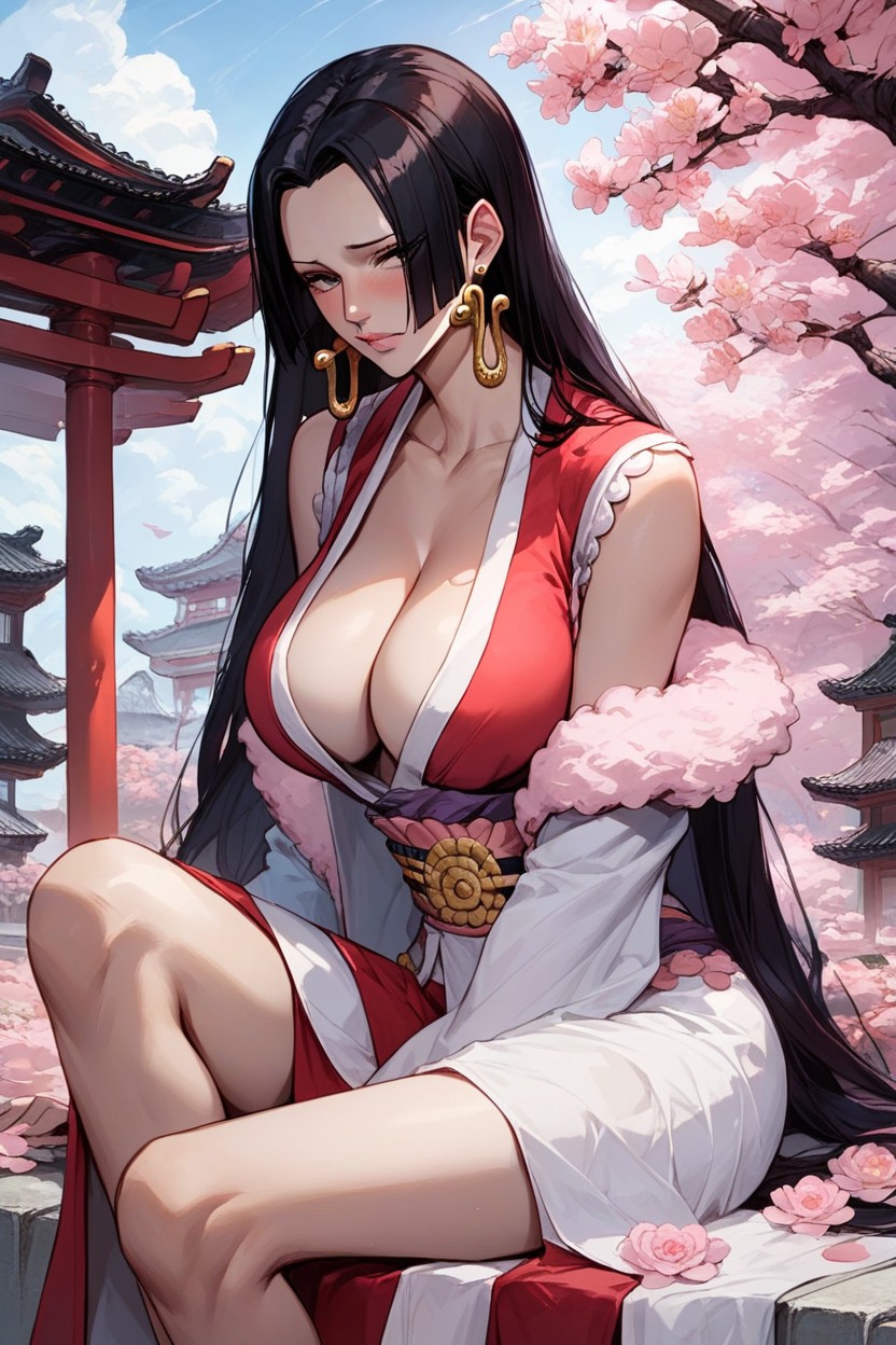 Sakura Garden, Shy, Cleavage AI Porn