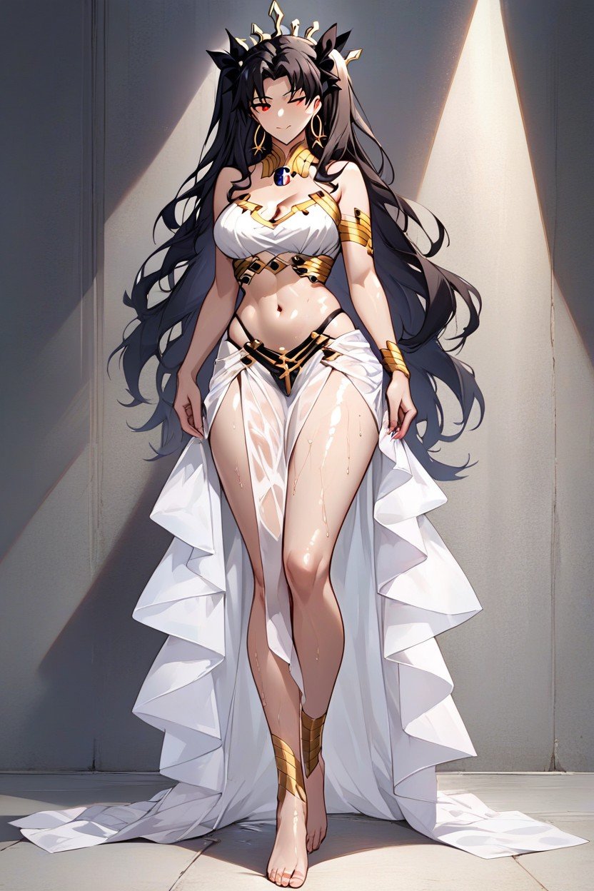 Ishtarfate/grand Order, Ishtar Wear Clothing Is Revealing, Roupas Molhadas Pornografia de IA