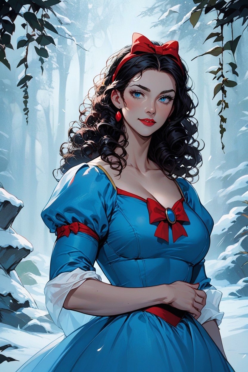 Snow Whitedisneywith Curly Hair, 捲髮AI黃片