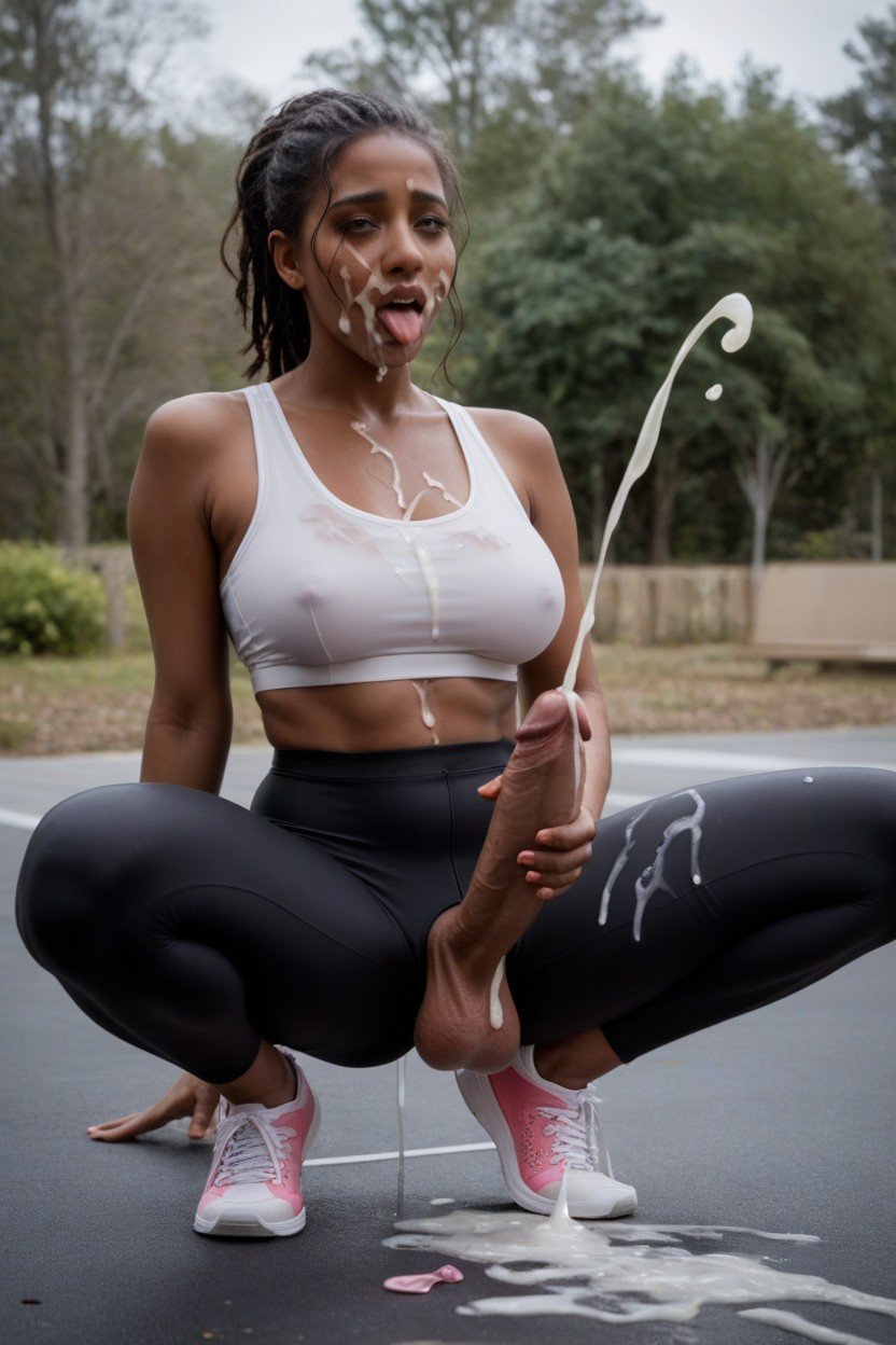 Yoga Pants, Cum, 18 Shemale AI Porn