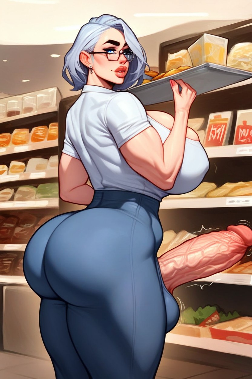 Huge Ass, Waist, 50+ Shemale AI Porn