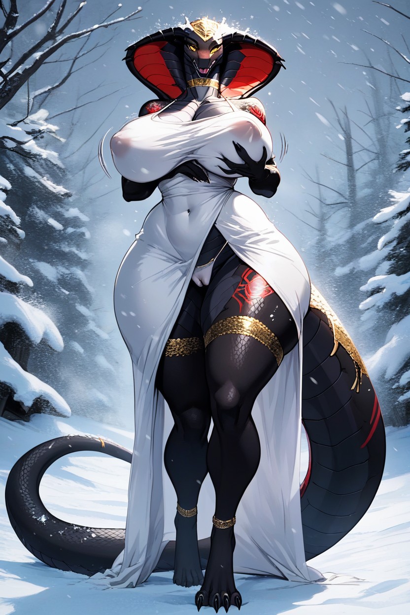 Puffy Nipples, Bouncing Lines, Viperxcom Furry AI Porn