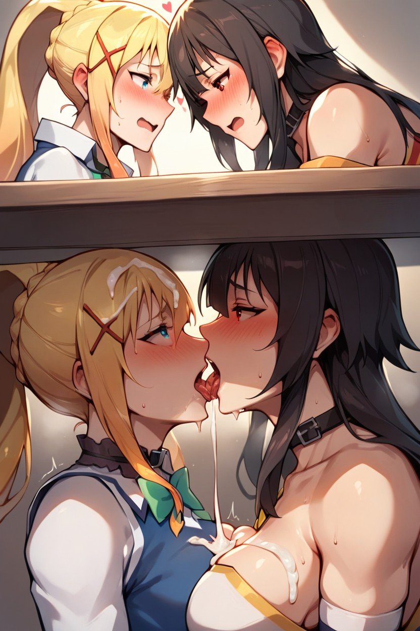 Golden Hair, Lesbian Cunnilingus, Cream PiePorno AI Hentai