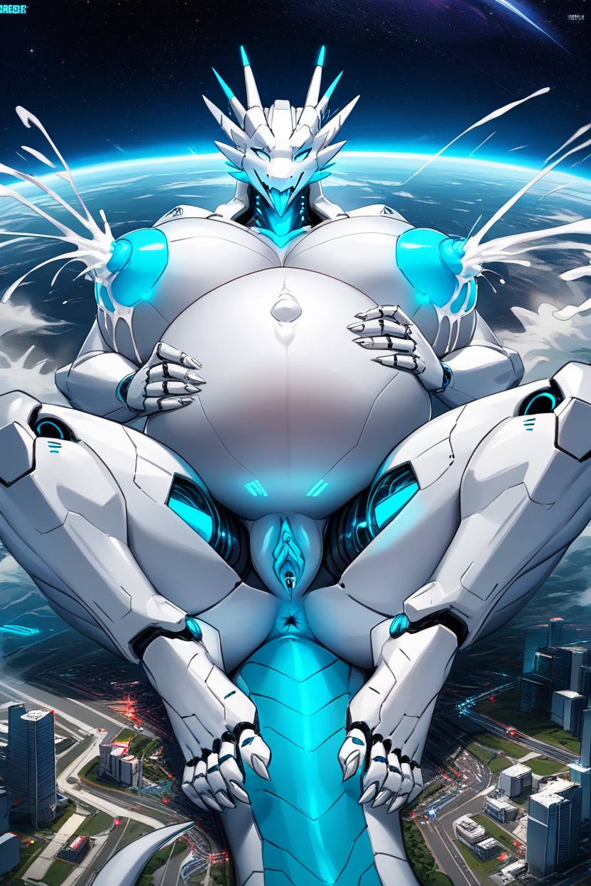 Robot Dragon, Foot Fetish, Sucking Breast Furry AI Porn