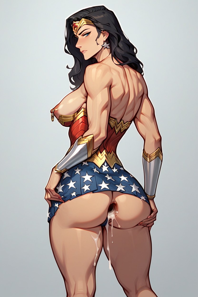 Big Ass, Wonder Woman, Visão Traseira Hentai IA pornografia