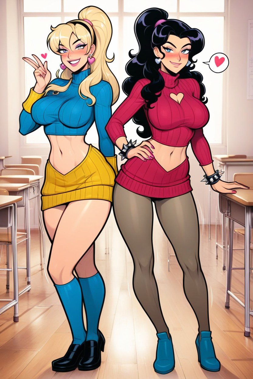 スパイク付きブレスレット, Archie Comics Style Eyes And Nose, BettyAIポルノ