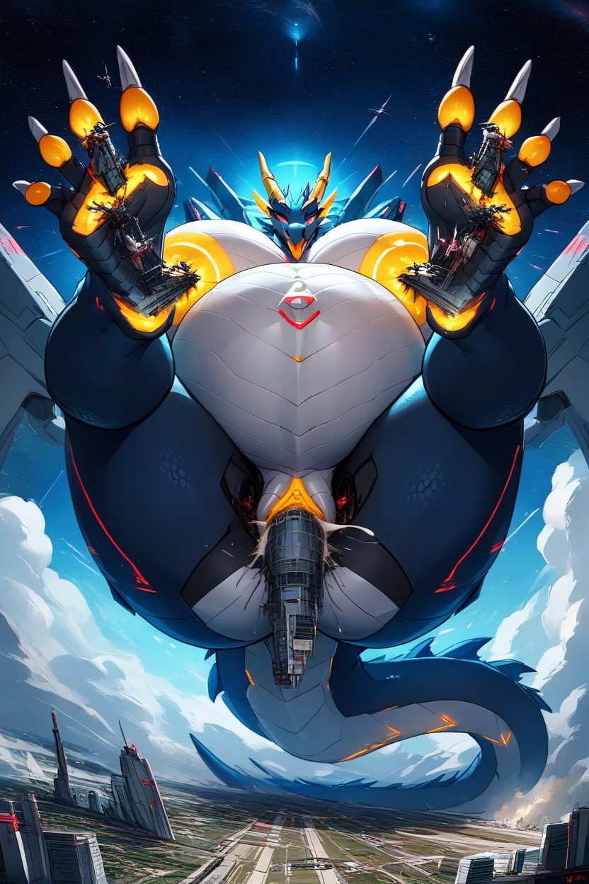 Giantess, Cock The Size Of A Person, Hyper Breast Furry AI Porn