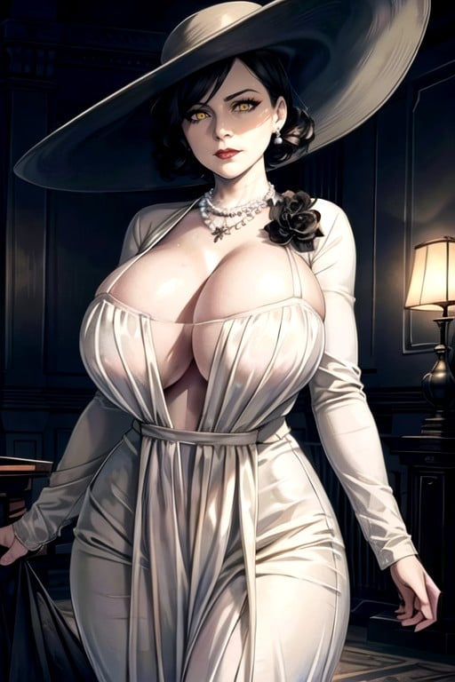 Roupas Abertas, Bunda Enorme, Lady Dimitrescu (resident Evil) Pornografia de IA