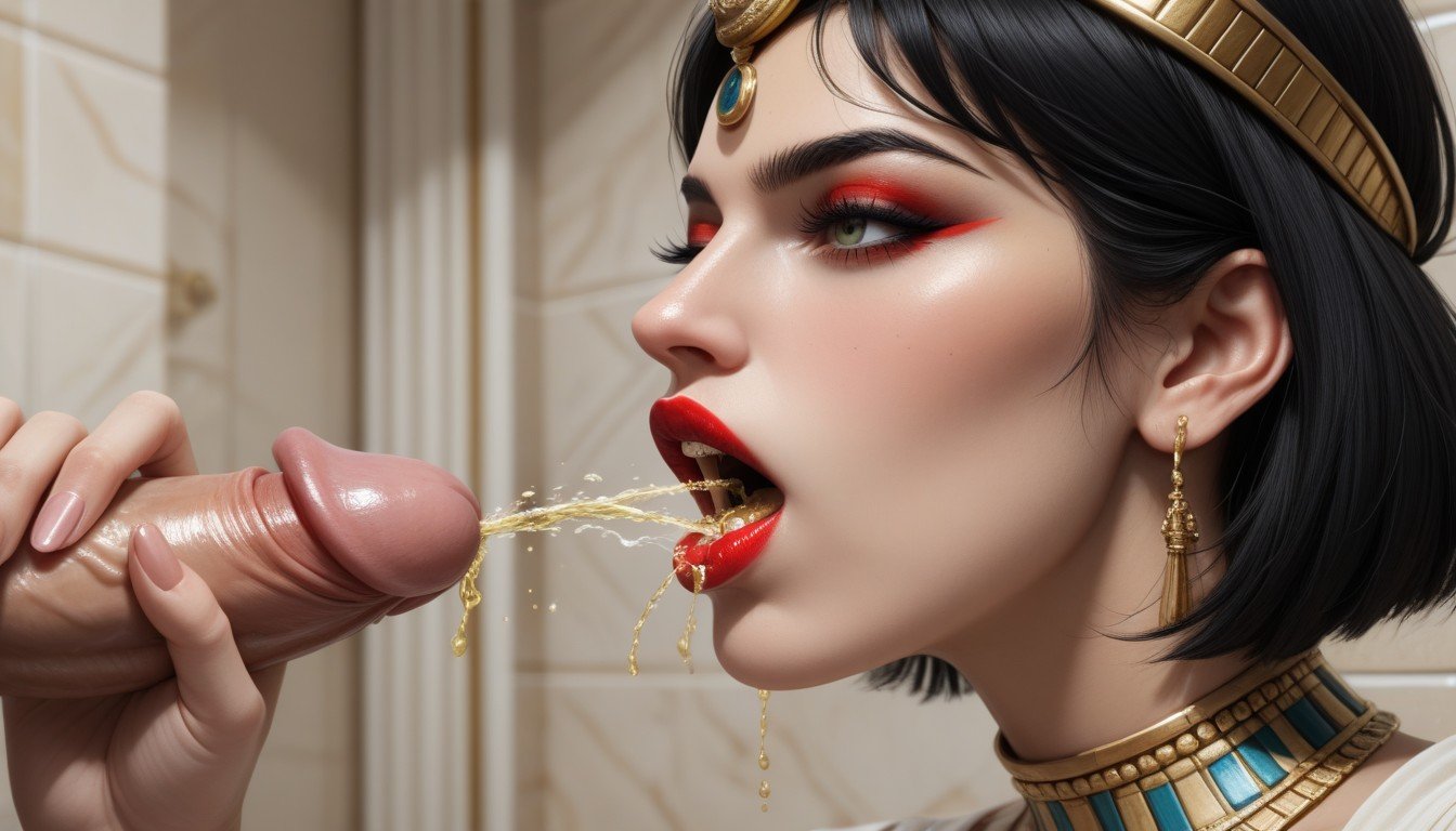 Open Mouth, 侧视图, Golden CrownAI黄片