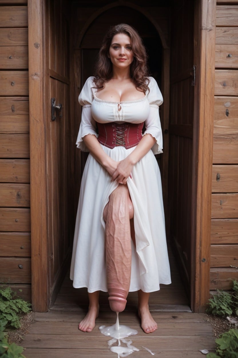 Fully Clothed, Russian Milf, Barefoot Shemale AI Porn
