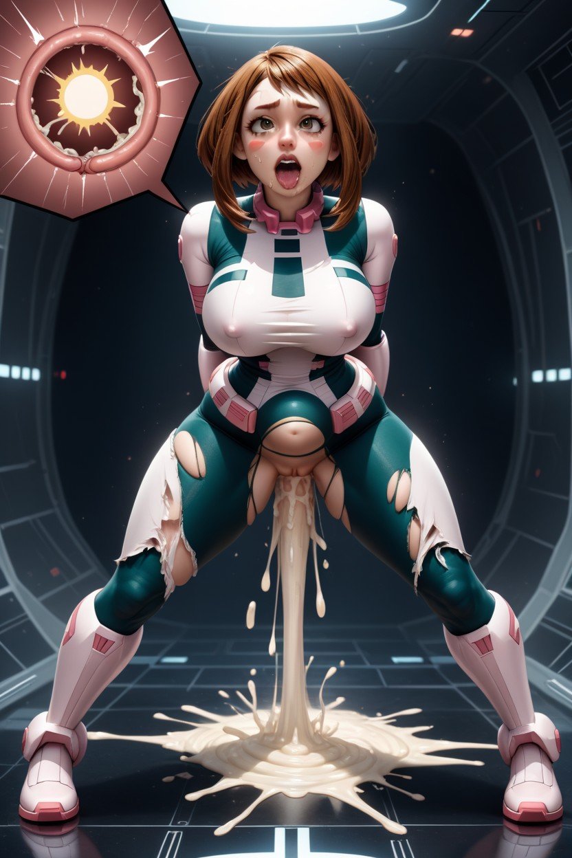 Waist Grab, Ochako Uraraka Body, Pussy FuckingAI 포르노