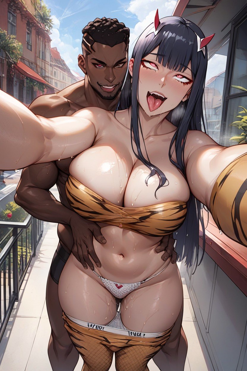 Massive Breasts, African Man Pulled Down Hyuuga Hinata Panties By African Man Hands, African Man Lust Face ExperienceAI黃片