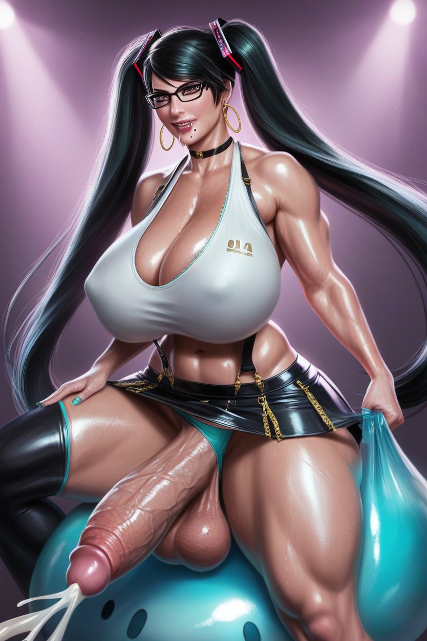 Breast Expansion, Lifting Skirt, And His Throat Is Outstretched Shemale AI Porn