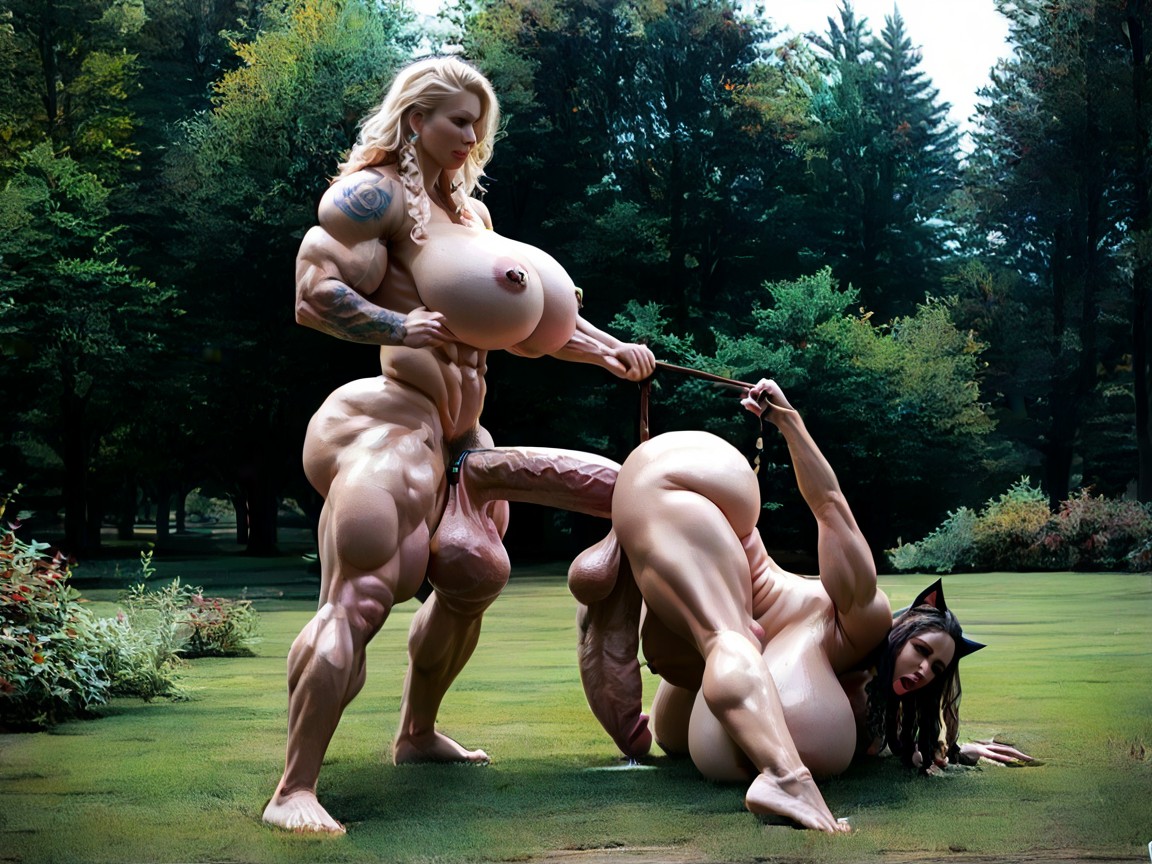 Armpit Hair, Hyper Big Muscles, Hyper Giant Muscles Shemale AI Porn