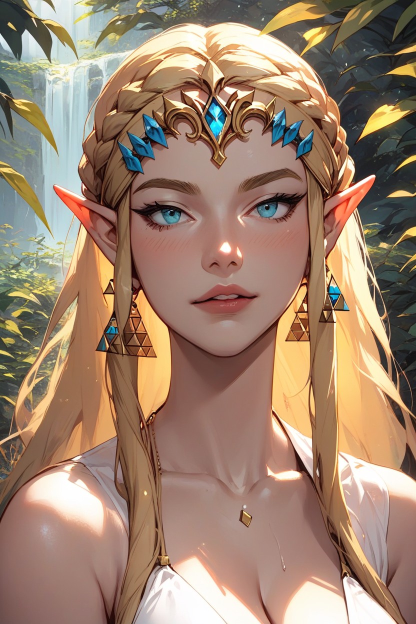 Princess Zelda From Tears Of The Kingdom, Extremey Detailed, Perfect Anatomy AI Porn