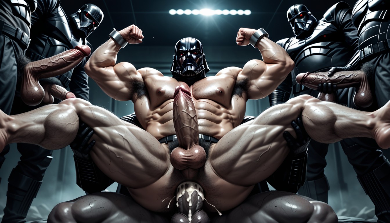 Moustache, Rolling Eyes, Darth Vader Is Fucking A Naked AI Gay Porn