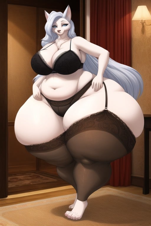 Hyper Breasts, Large Wide Hips, Ssbbw퍼리 AI 포르노