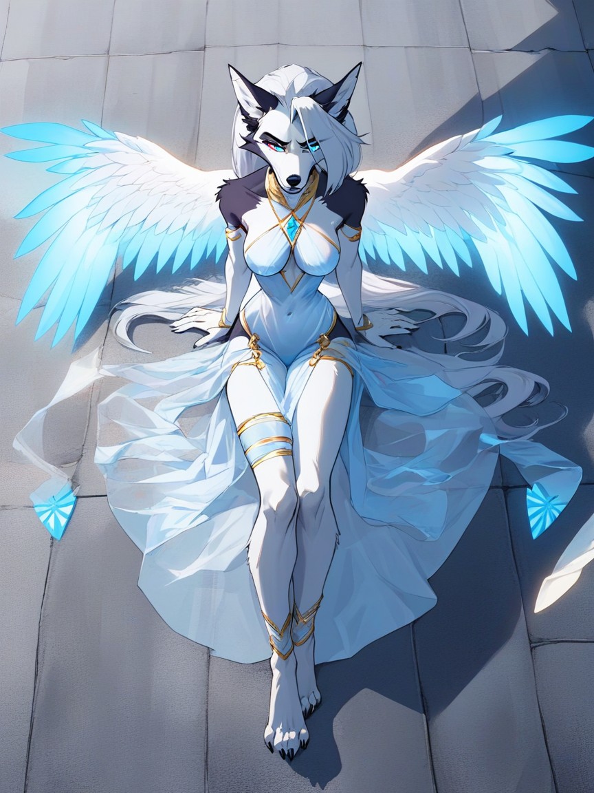 Knees Together, Sad, Sad Furry AI Porn