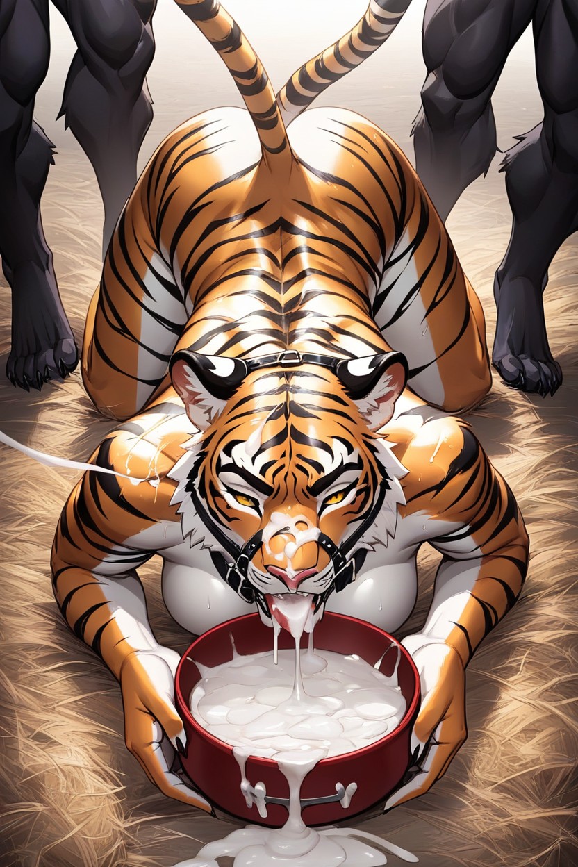 Cumshot, Cum On Nose, Cum On Ear Furry AI Porn