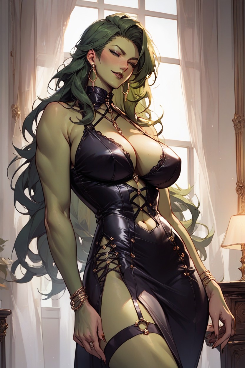 Shemale Dominatrix Fucks She-hulk Furry AI Porn