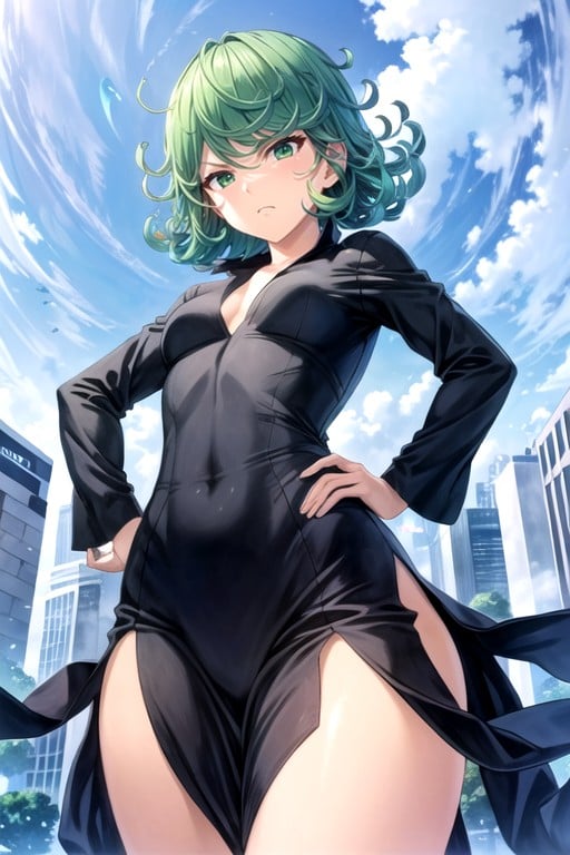 Enojada, Pechos Pequeños, Tatsumaki (one Punch Man)Porno IA de transexuales