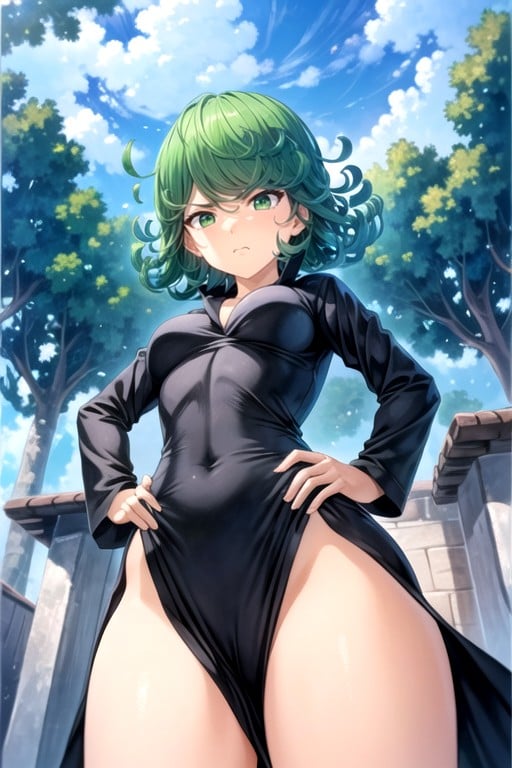 Petite Poitrine, De Haut En Bas, Tatsumaki (one Punch Man)Porno IA transsexuelle