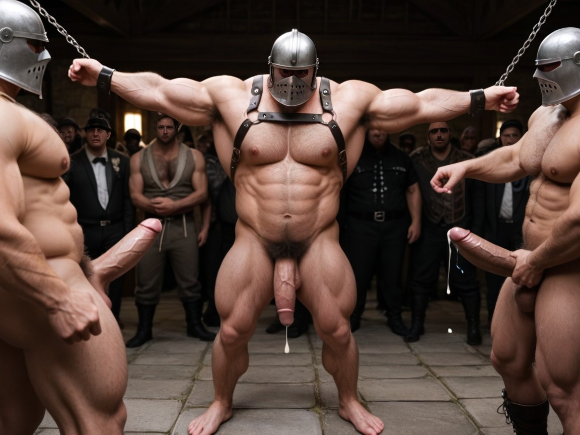 Hairy Legs, Male Public Humiliation, Leather Belt AI Gay Porn