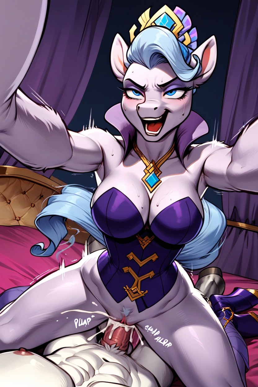 Night, Purple Corset, Thick Cock Furry AI Porn