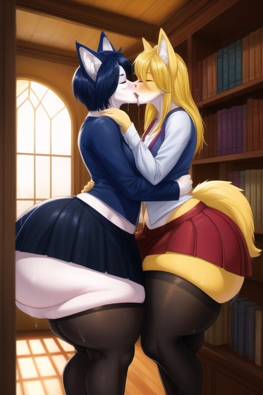 Sudada, Lobo, Besar (lesbianas)Porno AI Furry