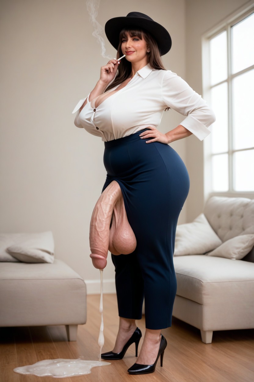 50+, Mafia Boss, Hyper Length Shemale AI Porn
