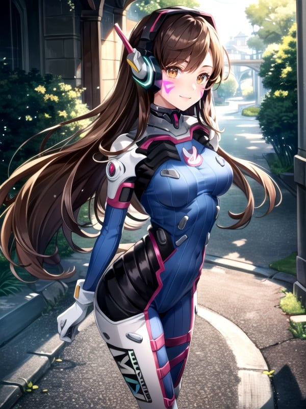 Medium Breast, D'va (overwatch), Glowing Eyes Shemale AI Porn